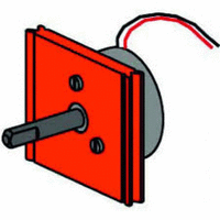 Solar-Micromotor 0.5-2V with housing