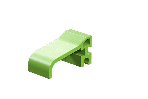 Extension side panel, silver/ green