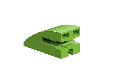 Round building block 15x30, red/ green