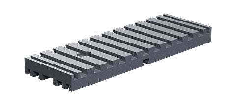 Base plate 30 x 90, red/ yellow/ silver