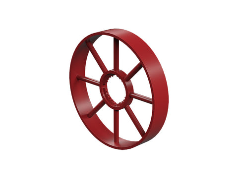 Spoke wheel, red
