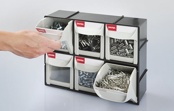 Mobile Cart with Flip out bins - double sided (46 bins)