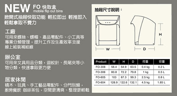 Mobile Cart with Flip out bins - double sided (46 bins)