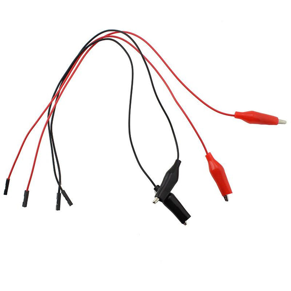 Crocodile Clip with female jumper connector (4 Pack)