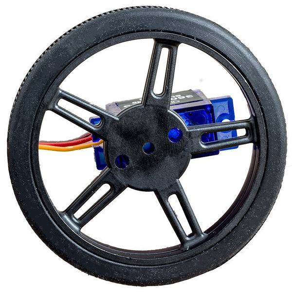 Wheel for FS90R  (360 degree servo motor) 60mm x 8mm