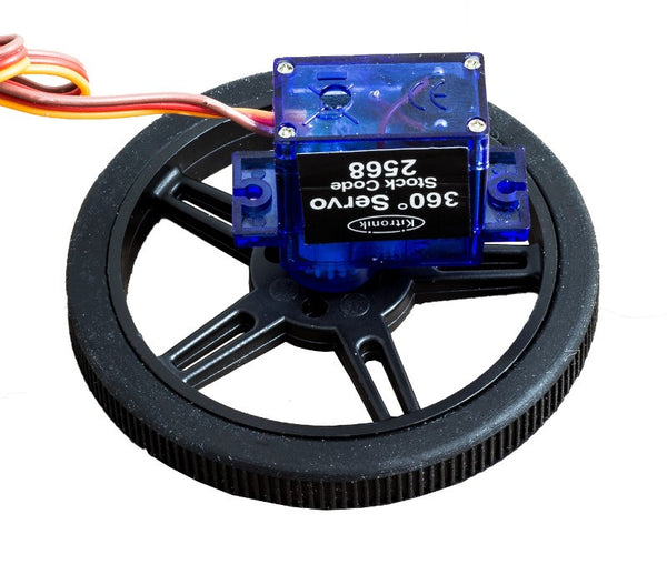 Wheel for FS90R  (360 degree servo motor) 60mm x 8mm