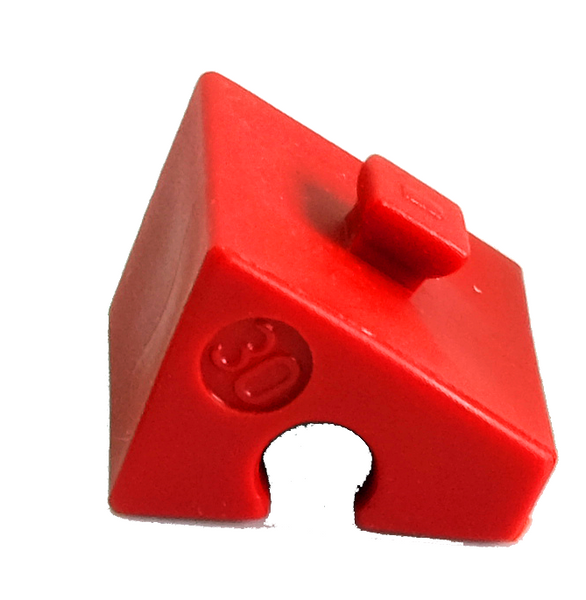 30° red angled block