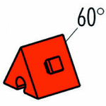 60° red angled block