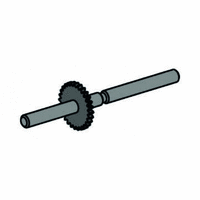 Mini mot axle 60 with gear wheel T28