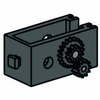 Motor reducing gearbox, black