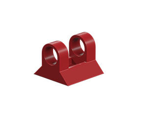 Hinged block claw, red