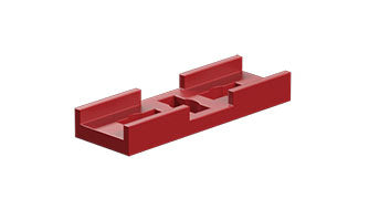 Connecting strip 15, red