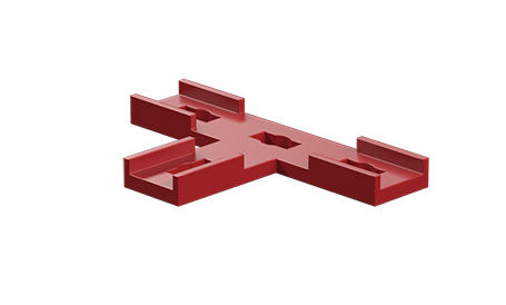 T-shaped lug, red