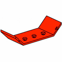 Mudguard with pins, red