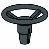 Steering wheel, black