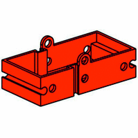 Seat building block, red