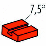 7.5° red angled block