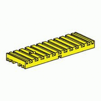 Base plate 30 x 90, red/ yellow/ silver