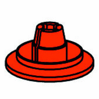 Flat hub collet, red 輪轂夾頭