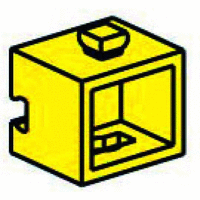 Statics building block, red/ yellow