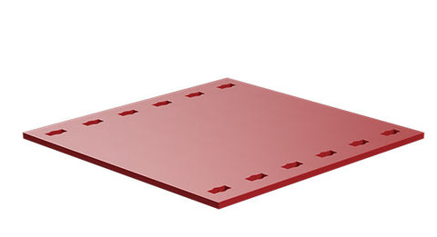 Plate 90 x 90, red
