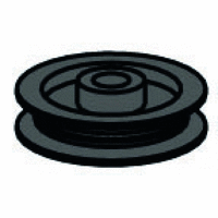 Rope pulley d=21, black