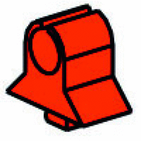 Reed contact and cable clamp, red