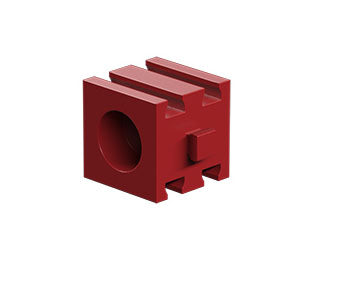 Worm nut M1, red