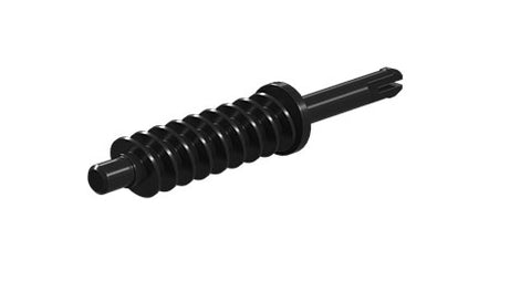 Clip axle with worm m=1, black