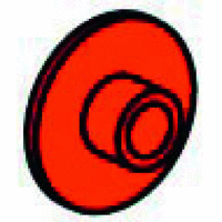 Sleeve with nut, red