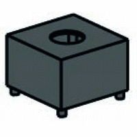 Masking light cap, hole 6.0, black