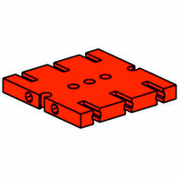 Base plate 45x45, red