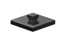 Mounting plate 15 x 15, red/ black/ yellow