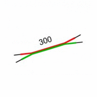 fischertechnik Lead (cable) red+green, 250/ 300/ 500/ 1000/ 2000/ 4000/ 7000