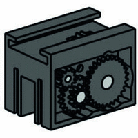 Motor rack gearbox m=0.5, black