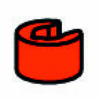 Clip 5 with spring, red