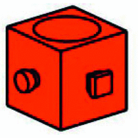 Worm nut m=1.5, red