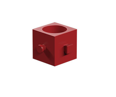 Worm nut m=1.5, red