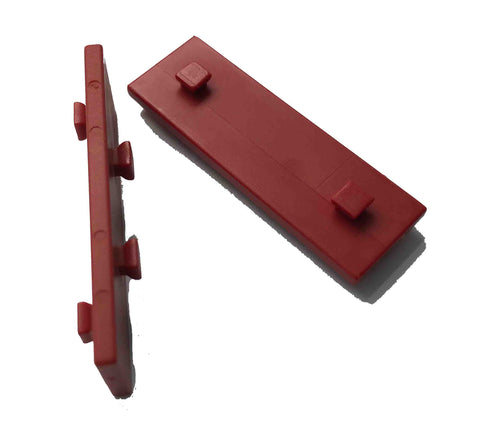 Building plate 15x45 with 2x2 pins, red
