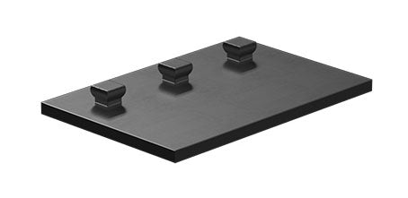 Mounting plate 30 x 45, red/ black