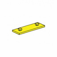 Mounting plate 15 x 45, red/ yellow/ green/ black