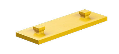 Mounting plate 15 x 45, red/ yellow/ green/ black