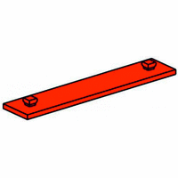 Mounting plate 15x75, red