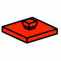 Mounting plate 15 x 15, red/ black/ yellow