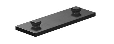 Mounting plate 15 x 45, red/ yellow/ green/ black