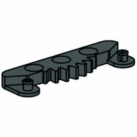 Cogged track rod, black