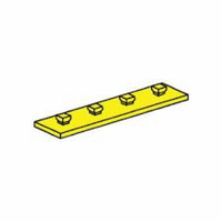 Mounting plate 15 x 60, red/ yellow/ black