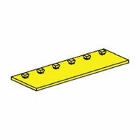 Mounting plate 30 x 90, red/ yellow