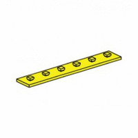 Mounting plate 15 x 90, red/ yellow/ silver