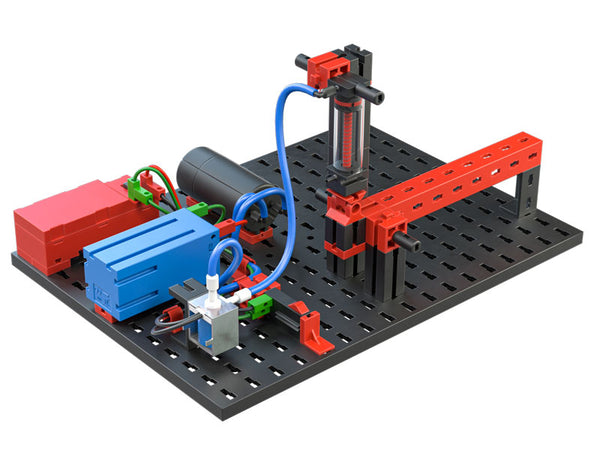 Barrier with single acting cylinder